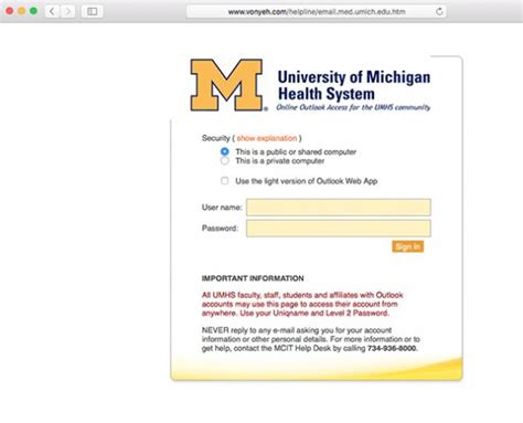 ITS does not provide configuration assistance or. . Med umich edu email
